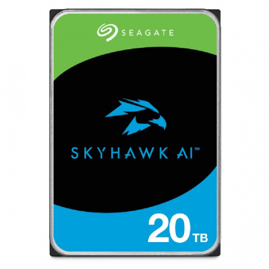 Seagate SkyHawk AI 20 TB vnitřní pevný disk 12 TB 7200 ot/min 512 MB 3.5" Serial ATA III