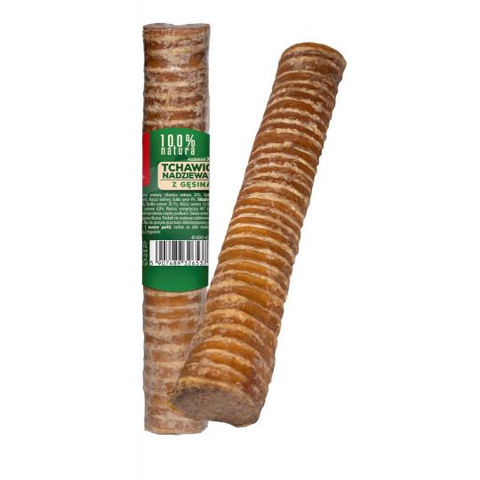 MACED Trachea stuffed with goose  - žvýkačka pro psa - 150g