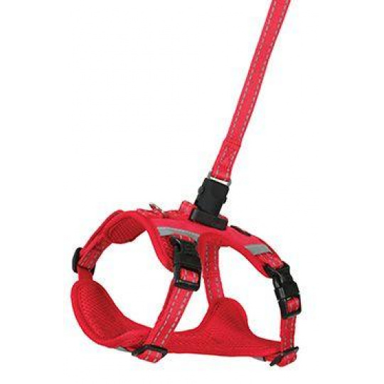Postroj pes s vodítkom 2m CLIP&GO červená S Zolux Postroj pes s vodítkom 2m CLIP&GO červená S Zolux