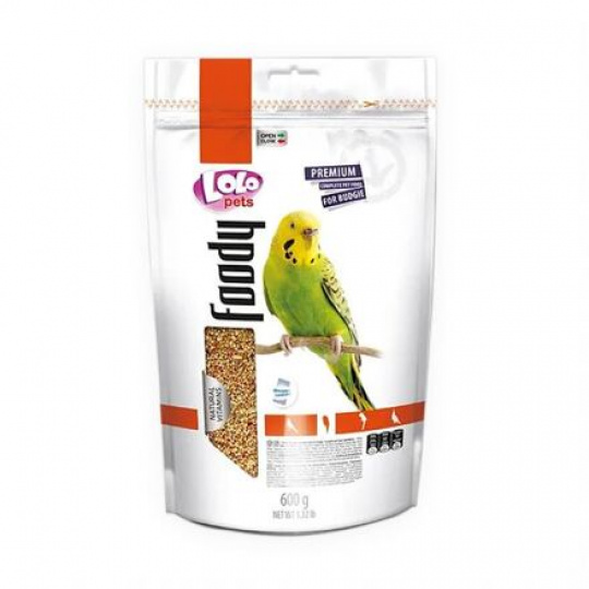 LOLO Foody kompletné krmivo pre andulky 600 g Doypack LOLO Foody kompletné krmivo pre andulky 600 g Doypack