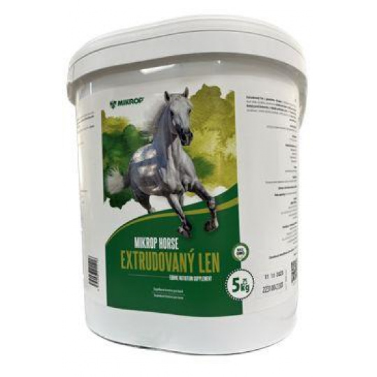 Mikrop Horse Len extrudovaný pre kone 5kg Mikrop Horse Len extrudovaný pre kone 5kg