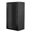 Lanberg WF01-6422-10B rack 22U Nástěnný regál Černá