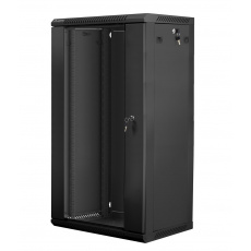 Lanberg WF01-6422-10B rack 22U Nástěnný regál Černá