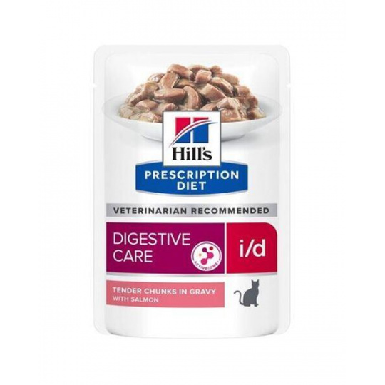 HILLS Diet Feline i/d KAPSČKA Salmon NEW 12x85 g