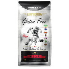 BIOFEED Euphoria Gluten Free Adult medium & large Beef - suché krmivo pro psy - 2kg