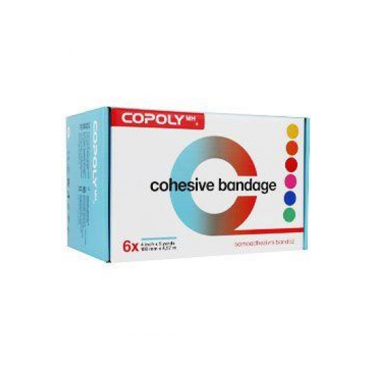 Elastická bandáž. CoPoly 10cm x 4,5m MIX NEON 6ks