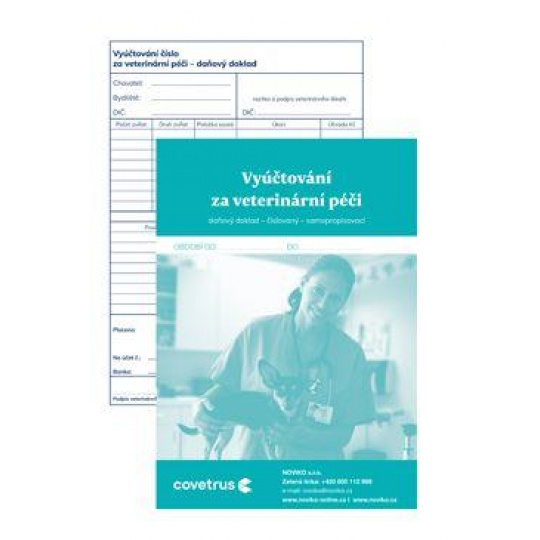 Tlačivo-Vyúčtov. za vet.starostlivosť samopr.čísl.daň.50listov