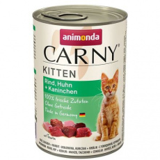 ANIMONDA konzerva CARNY Kitten - hovädzie, kuracie, králik 400g ANIMONDA konzerva CARNY Kitten - hovädzie, kuracie, králik 400g