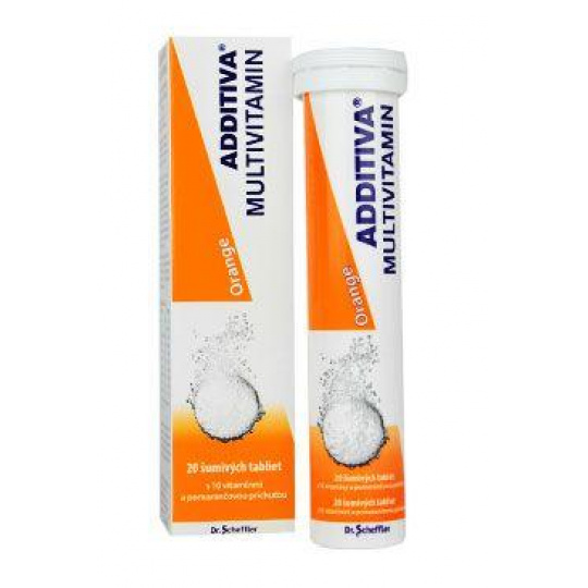 Multivitamín Additiva pomaranč tbl eff 20 Multivitamín Additiva pomaranč tbl eff 20