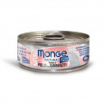 MONGE NATURAL tuniak s kúskami kurčaťa a kreviet pre mačky 80 g