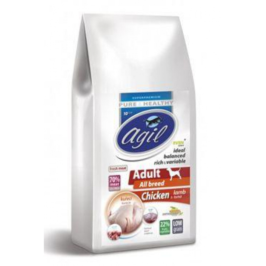 Agil Adult All Breed Low Grain Chicken&Lamb&Tuna 10kg Agil Adult All Breed Low Grain Chicken&Lamb&Tuna 10kg