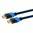 Savio GCL-05 HDMI kabel 3 m HDMI Typ A (standardní) Černá, Modrá