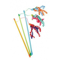 Hračka mačka udica Ribbon fishing mix farieb Zolux Hračka mačka udica Ribbon fishing mix farieb Zolux