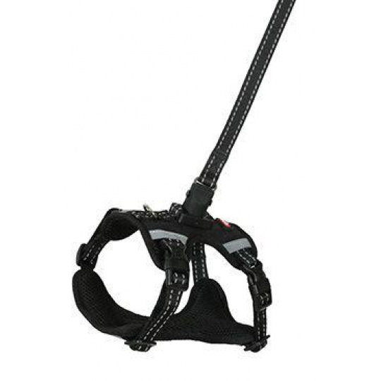 Postroj pes s vodítkom 2m CLIP&GO čierna M Zolux Postroj pes s vodítkom 2m CLIP&GO čierna M Zolux