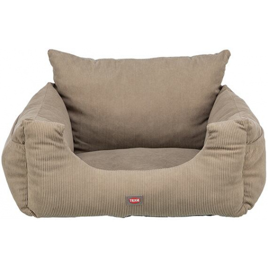 Sedačka / pelech do auta, 55 x 50 x 30 cm, šedobéžová