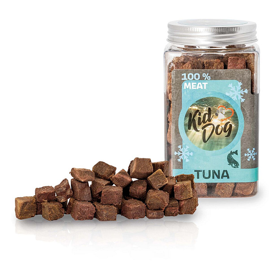 KIDDOG Super Premium 100% freeze dried TUNA CUBES - čisté mäso z tuniaka, sušené mrazom 75 g KIDDOG Super Premium 100% freeze dried TUNA CUBES - čisté mäso z tuniaka, sušené mrazom 75 g