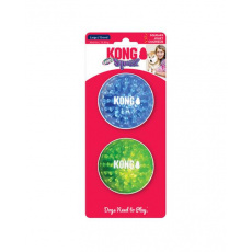 Hračka Kong Dog Squeezz Geodz 2 ks Assorted Lopty, TPR, L