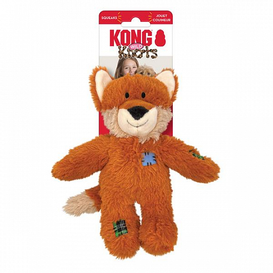 Hračka Kong Dog Wild Knots Fox Líška plyšová polyester S Hračka Kong Dog Wild Knots Fox Líška plyšová polyester S
