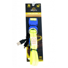 Obojok DUVO+ LED Svietiaci dog neónovo žltý nylon 30-40cm/ 2,5 cm Obojok DUVO+ LED Svietiaci dog neónovo žltý nylon 30-40cm/ 2,5 cm