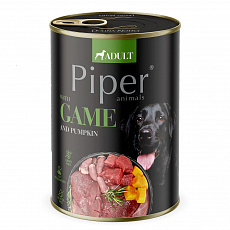 NEW PIPER so zverinou a tekvicou, konzerva pre psy 400 g