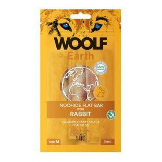 WOOLF pochúťka Earth NOOHIDE M Rabbit 90g WOOLF pochúťka Earth NOOHIDE M Rabbit 90g