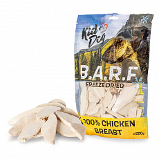 KIDDOG B.A.R.F. 100 % Chicken Breast freeze dried - čisté mäso sušené mrazom 220 g KIDDOG B.A.R.F. 100 % Chicken Breast freeze dried - čisté mäso sušené mrazom 220 g