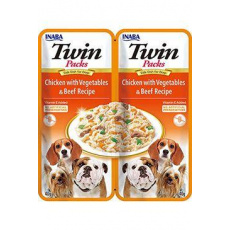 Churu Dog Twin Packs Chick&Veg.&Beef in Broth 2x40g Churu Dog Twin Packs Chick&Veg.&Beef in Broth 2x40g