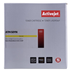 Activejet ATM-50YN tonerová kazeta pro tiskárny Konica Minolta, náhradní Konica Minolta TNP50Y; Supreme; 6000 stran; žlutá barva