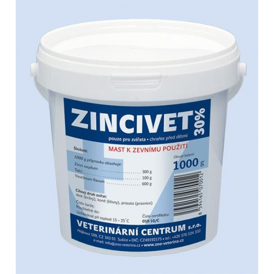 Zincivet 30% ung. 1 kg Zincivet 30% ung. 1 kg