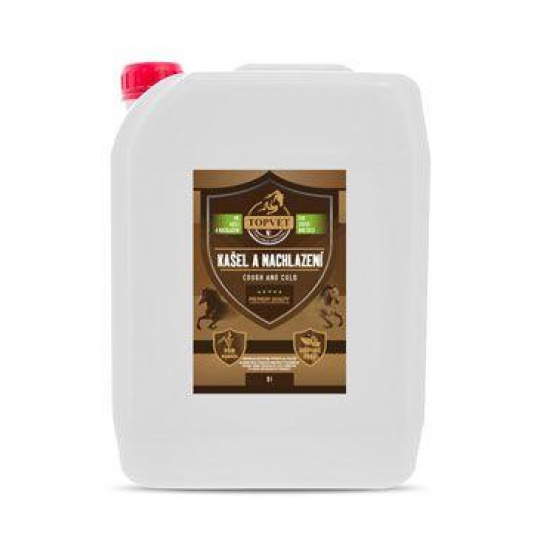 Sirup proti kašľu a nachladnutiu pre kone TOPVET 5l Sirup proti kašľu a nachladnutiu pre kone TOPVET 5l