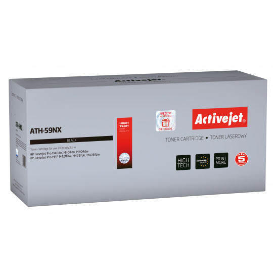 Activejet ATH 59NX Toner (náhradní HP 59X CF259X; Supreme; 10 000 stran; černý) S čipem