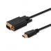 Savio CL-103 adaptér k video kabelům 1,8 m HDMI Typ A (standardní) VGA (D-Sub) Černá