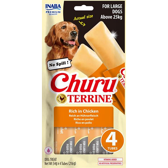 Pamlsok Inaba Churu Terrine dog kura 4 x 54 g