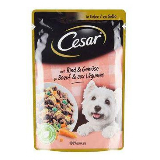 Cesar Tasty kapsička hovädzie so zeleninou v želé 100g Cesar Tasty kapsička hovädzie so zeleninou v želé 100g