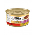Nestlé GOURMET GOLD cat hovädzie&kuracie kúsky šťava konz.12x85 g