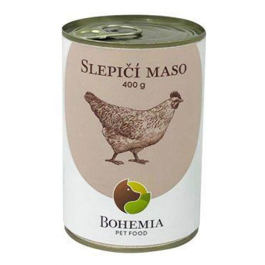 BOHEMIA MASO Kuracie vo vlastnej šťave 400g BOHEMIA MASO Kuracie vo vlastnej šťave 400g