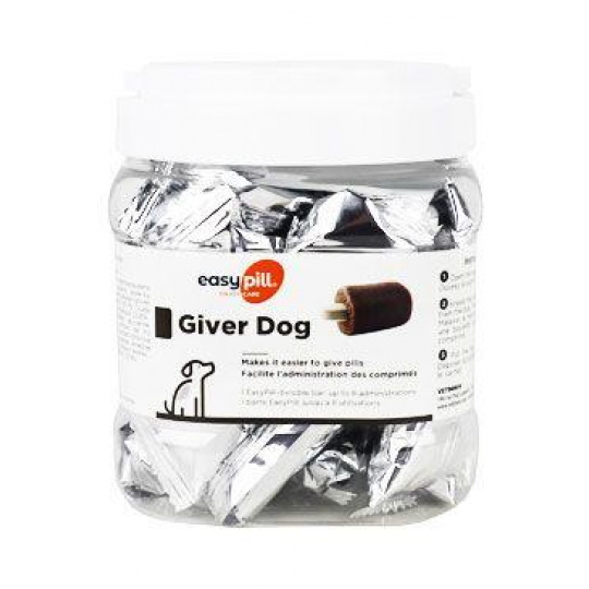 Easypill Giver Dog 400g /průhledná dóza