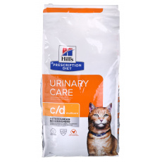 HILL'S PRESCRIPTION DIET Feline c/d Urinary Care Multicare Suché krmivo pro kočky Kuřecí maso 8 kg