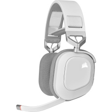 Corsair HS80 RGB Sluchátka s mikrofonem Bezdrátový Přes hlavu Hraní Bílá