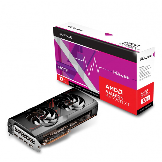 Grafická karta SAPPHIRE Radeon RX 7700 XT PULSE GAMING OC 12GB GDDR6 DUAL