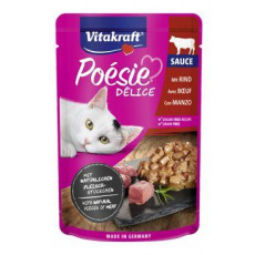 Vitakraft Cat Poésie Délice Sauce kapsička hovädzie 85g Vitakraft Cat Poésie Délice Sauce kapsička hovädzie 85g