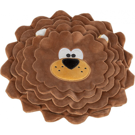 DOG ACTIVITY lev, šuštivý koberec na maškrty, ø 26 cm, polyester, hnedá