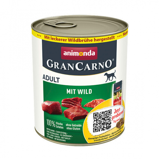 GRANCARNO Adult - so zverinou 800 g GRANCARNO Adult - so zverinou 800 g