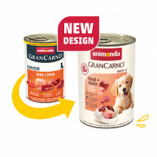 GRANCARNO JUNIOR - hovädzie + kuracie 400g GRANCARNO JUNIOR - hovädzie + kuracie 400g
