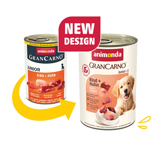GRANCARNO JUNIOR - hovädzie + kuracie 400g GRANCARNO JUNIOR - hovädzie + kuracie 400g