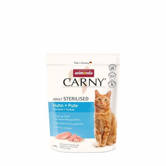 ANIMONDA Carny Sterilised - kuracie + morčacie 350 g