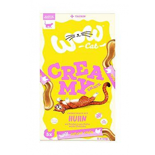 WOW Cat poch. Creamy Snack s kuracím 5x15g WOW Cat poch. Creamy Snack s kuracím 5x15g
