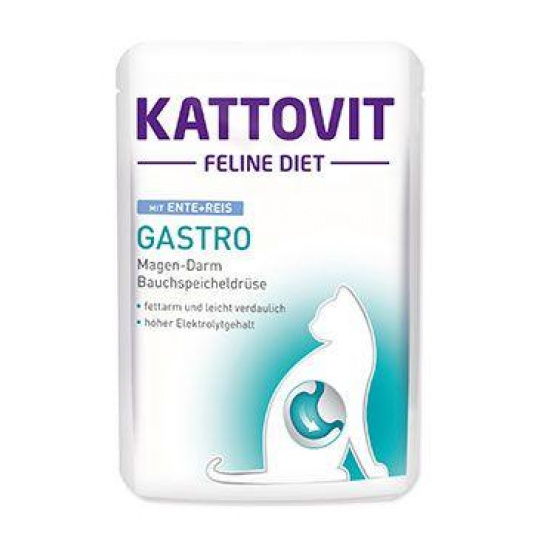 Kattovit Cat Gastro kačica kapsička 85g Kattovit Cat Gastro kačica kapsička 85g