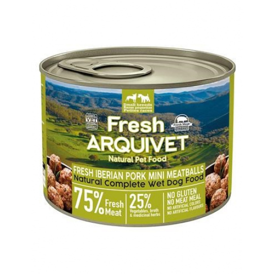 ARQUIVET Fresh Iberian Pork Mini Meatballs - mokré krmivo pro psy - 200g