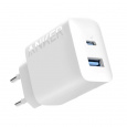 Anker 312 20W 1x USB-A 1x USB-C Bílá nabíječka